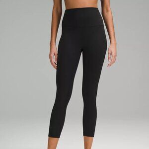 BNWT Lululemon Align Ribbed High-Rise Crop 23" Black, Size 6